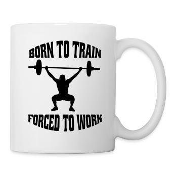 Fitness Athletes Bodybuilder Muscle Strength Training - Mug - white - Right
