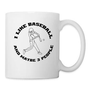 Baseball Baseball Lover Cadeau Jeu de baseball - Mug blanc - blanc - Droite