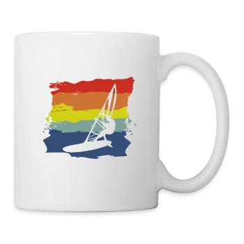 Windsurfing Is Calling And I Must Go Windsurfer - Tasse - Weiß - Rechts