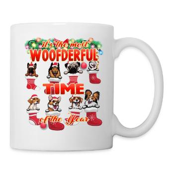 Lustige Weihnachten Wortspiel Hund Liebhaber Weihnachten - Tasse - Weiß - Rechts