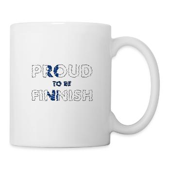 Fier d’être le drapeau finlandais Pride Finland - Mug blanc - blanc - Droite