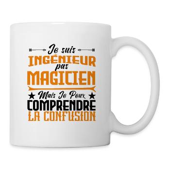 je suis Ingénieur pas magicien - Mug blanc - blanc - Droite