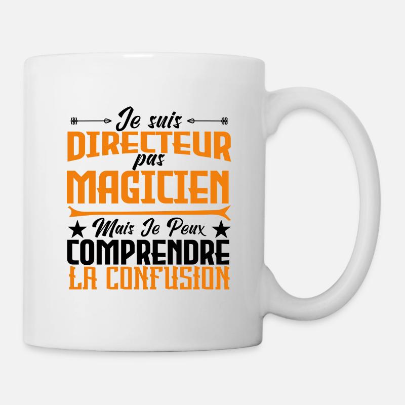 je suis Directeur pas magicien - Mug blanc - blanc