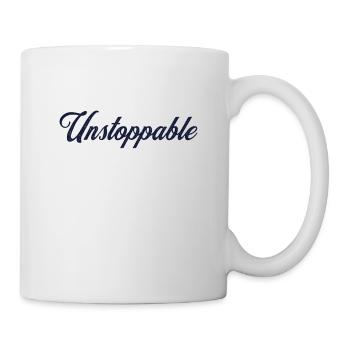Motivating proverb - Unstoppable - Mug - white - Right