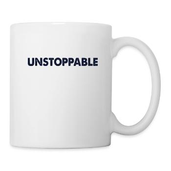Motivating proverb - Unstoppable - Mug - white - Right