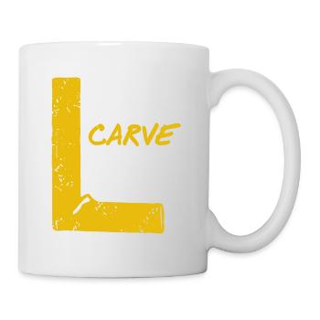 Measure Cut Carve Swear Repeat Funny Wood Worker - Tasse - Weiß - Rechts
