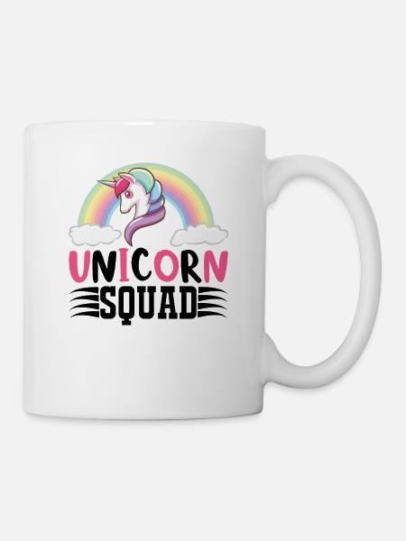 Unicorn Squad Unicorn - Tasse - Weiß