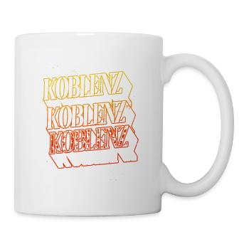 Koblenz Germany City Skyline Home Font - Mug - white - Right