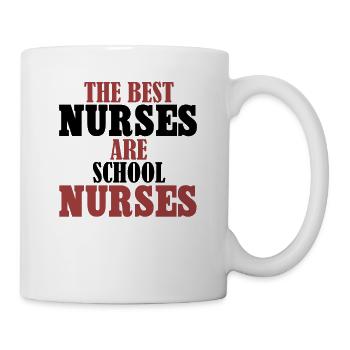 Die besten Schwestern sind Schulkrankenschwestern - Tasse - Weiß - Rechts