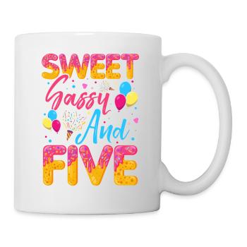 Sweet Sassy And Five Sprinkles Délicieux Beignet - Mug blanc - blanc - Droite