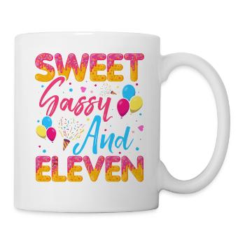 Sweet Sassy And Eleven Sprinkles Delicious - Mug - white - Right