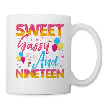 Sweet Sassy And Nineteen Sprinkles Delicious - Mug - white - Right