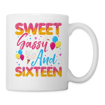 Sweet Sassy And Sixteen Sprinkles Delicious - Mug blanc - blanc - Droite