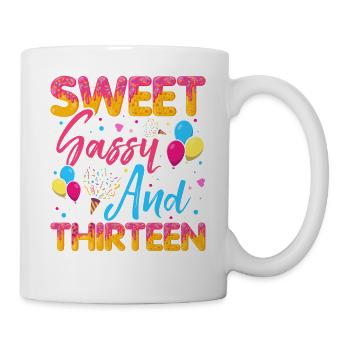 Sweet Sassy And Thirteen Sprinkles Delicious - Mug - white - Right