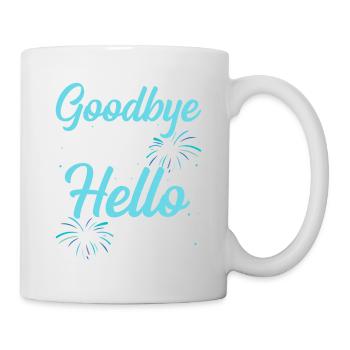 2 Goodbye 2022 hello 2023 - Tasse - Weiß - Rechts