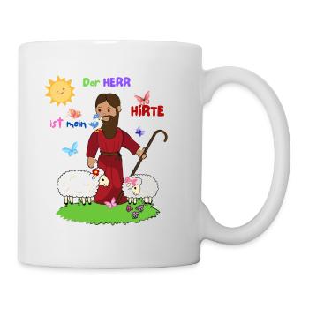 Der gute Hirte - Tasse - Weiß - Rechts