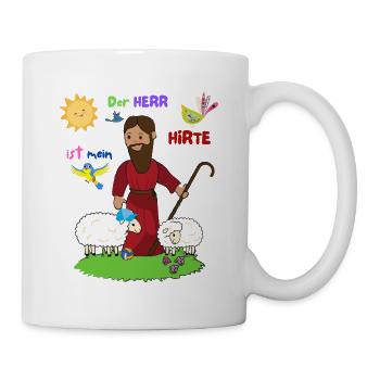 Der gute Hirte - Tasse - Weiß - Rechts