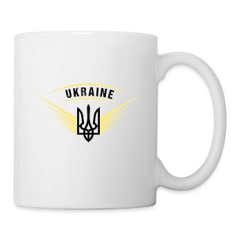 Ukraine Friede Flügel - Tasse - Weiß - Rechts