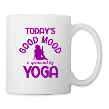 Yogalehrer Spruch Für Yogi Yoga - Tasse - Weiß - Rechts