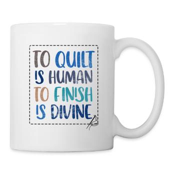 Quilten von Tagesdecken - Tasse - Weiß - Rechts