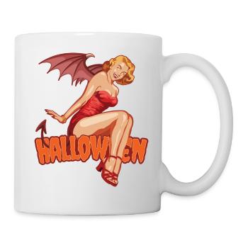Halloween Vampire Lady Scary Trick or Treat Outfit - Mug - white - Right