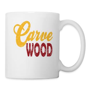 Best Way To Carve Wood Is Whittle By Whittle Funny - Tasse - Weiß - Rechts