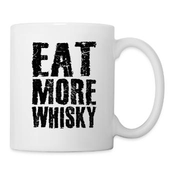 Eat more whisky - Mug - white - Right