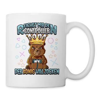Zocken Reichet mir den Controller Gaming - Tasse - Weiß - Rechts