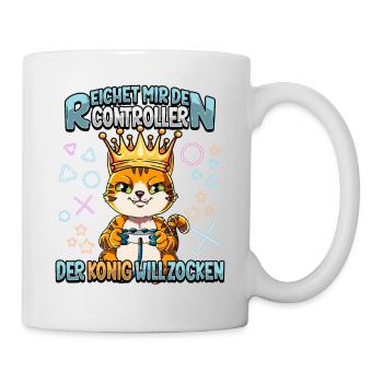 Zocken Reichet mir den Controller Gaming - Tasse - Weiß - Rechts