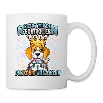 Zocken Reichet mir den Controller Gaming - Tasse - Weiß - Rechts