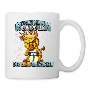 Zocken Reichet mir den Controller Gaming - Tasse - Weiß - Rechts