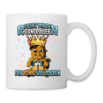 Zocken Reichet mir den Controller Gaming - Tasse - Weiß - Rechts