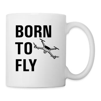 Born to by fly drone - Mug - white - Right