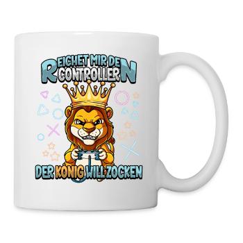 Zocken Reichet mir den Controller Gaming - Tasse - Weiß - Rechts