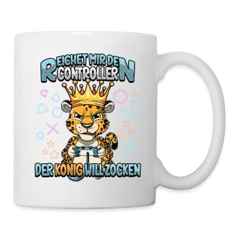 Zocken Reichet mir den Controller Gaming - Tasse - Weiß - Rechts