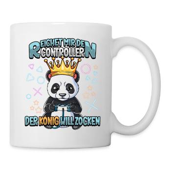 Zocken Reichet mir den Controller Gaming - Tasse - Weiß - Rechts
