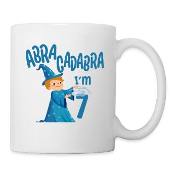 Magicien Anniversaire Garçon 7 ans Im 7 ans Cadeau - Mug blanc - blanc - Droite
