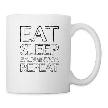 Eating Sleep Badminton - Mug - white - Right