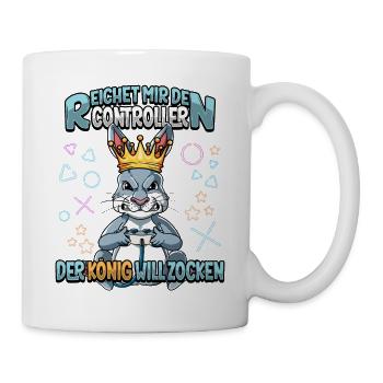 Zocken Reichet mir den Controller Gaming - Tasse - Weiß - Rechts