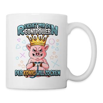 Zocken Reichet mir den Controller Gaming - Tasse - Weiß - Rechts