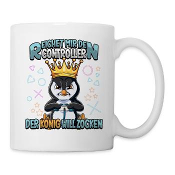 Zocken Reichet mir den Controller Gaming - Tasse - Weiß - Rechts