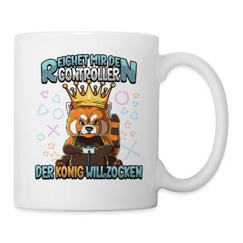 Zocken Reichet mir den Controller Gaming - Tasse - Weiß - Rechts