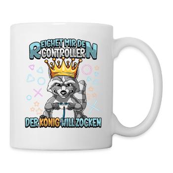 Zocken Reichet mir den Controller Gaming - Tasse - Weiß - Rechts
