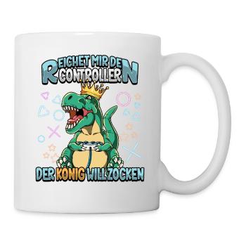 Zocken Reichet mir den Controller Gaming - Tasse - Weiß - Rechts