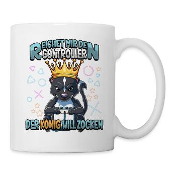 Zocken Reichet mir den Controller Gaming - Tasse - Weiß - Rechts