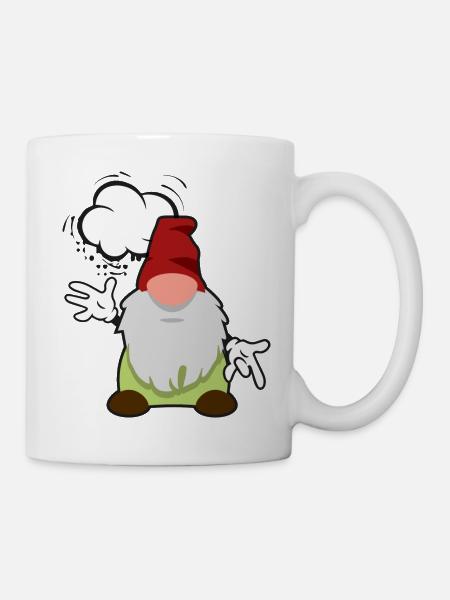 Grummelzwerg Chuck - Tasse - Weiß