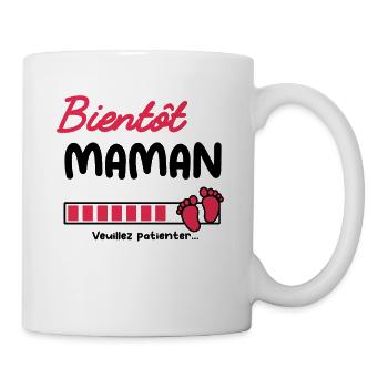 bientôt maman - Mug blanc - blanc - Droite