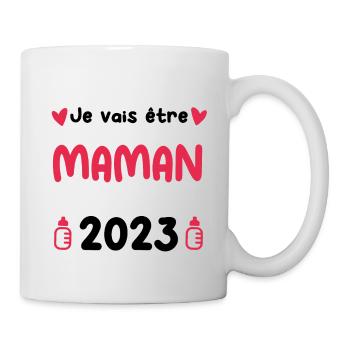je vais être Maman 2023 Annonce grossesse maman - Mug blanc - blanc - Droite