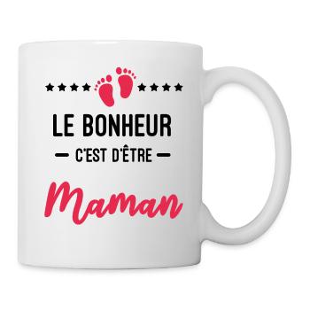 bonheur être maman Annonce grossesse future maman - Mug blanc - blanc - Droite