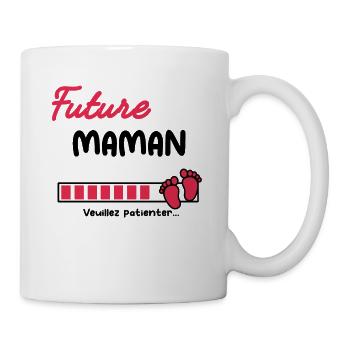 Annonce grossesse maman Future maman - Mug blanc - blanc - Droite